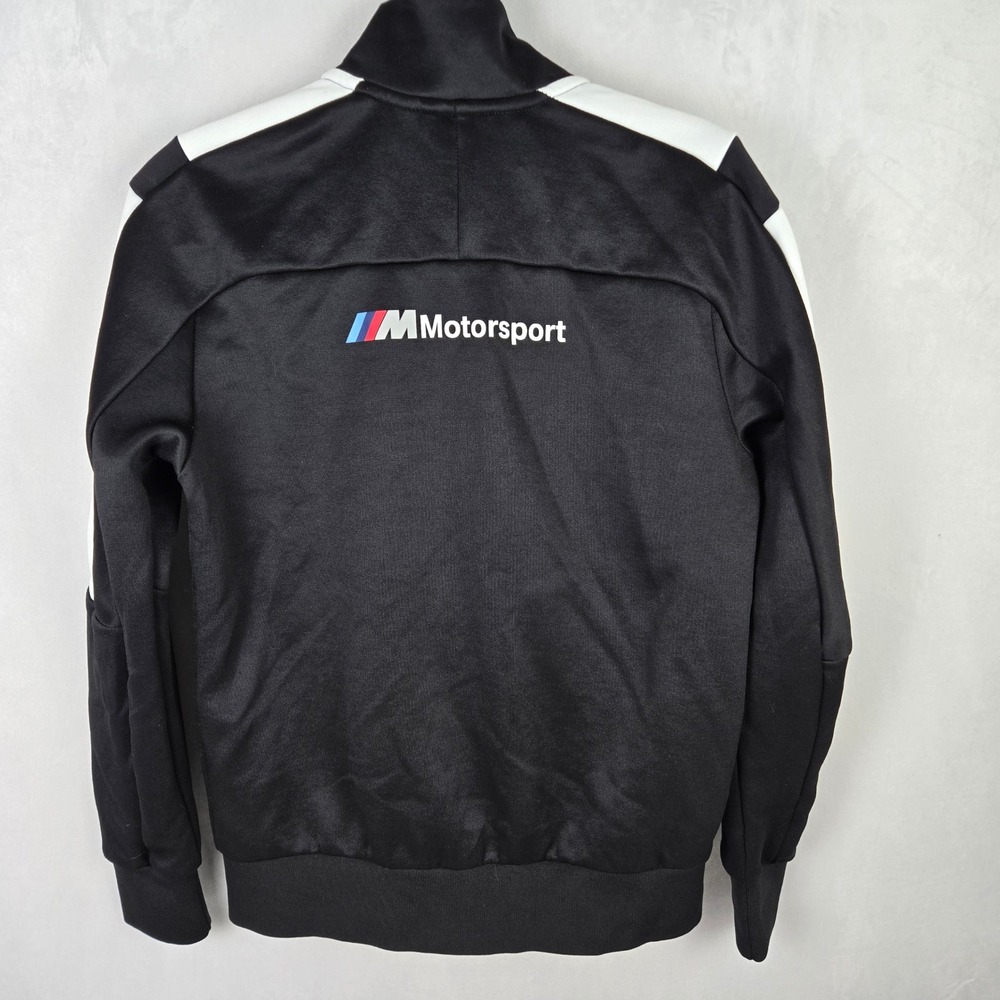 Puma BMW M Motorsport T7 Track Racing Jacket Unisex Small Black Zip Up X MMS - Picture 2 of 9